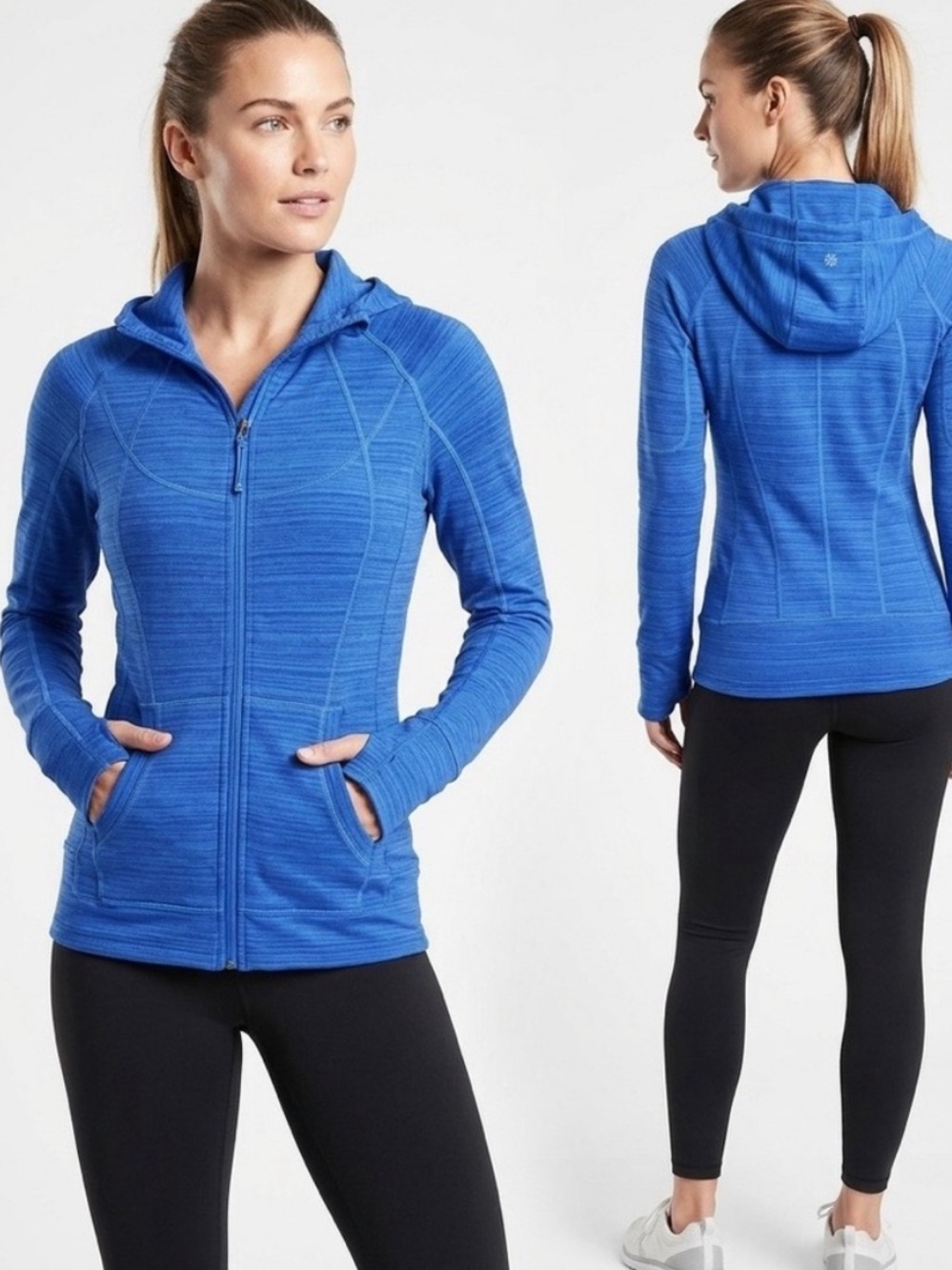 Athleta Striped Strength Hoodie